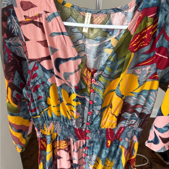 Women’s Floral Multicolor Maxi Dress size XL like new - Picture 5 of 5